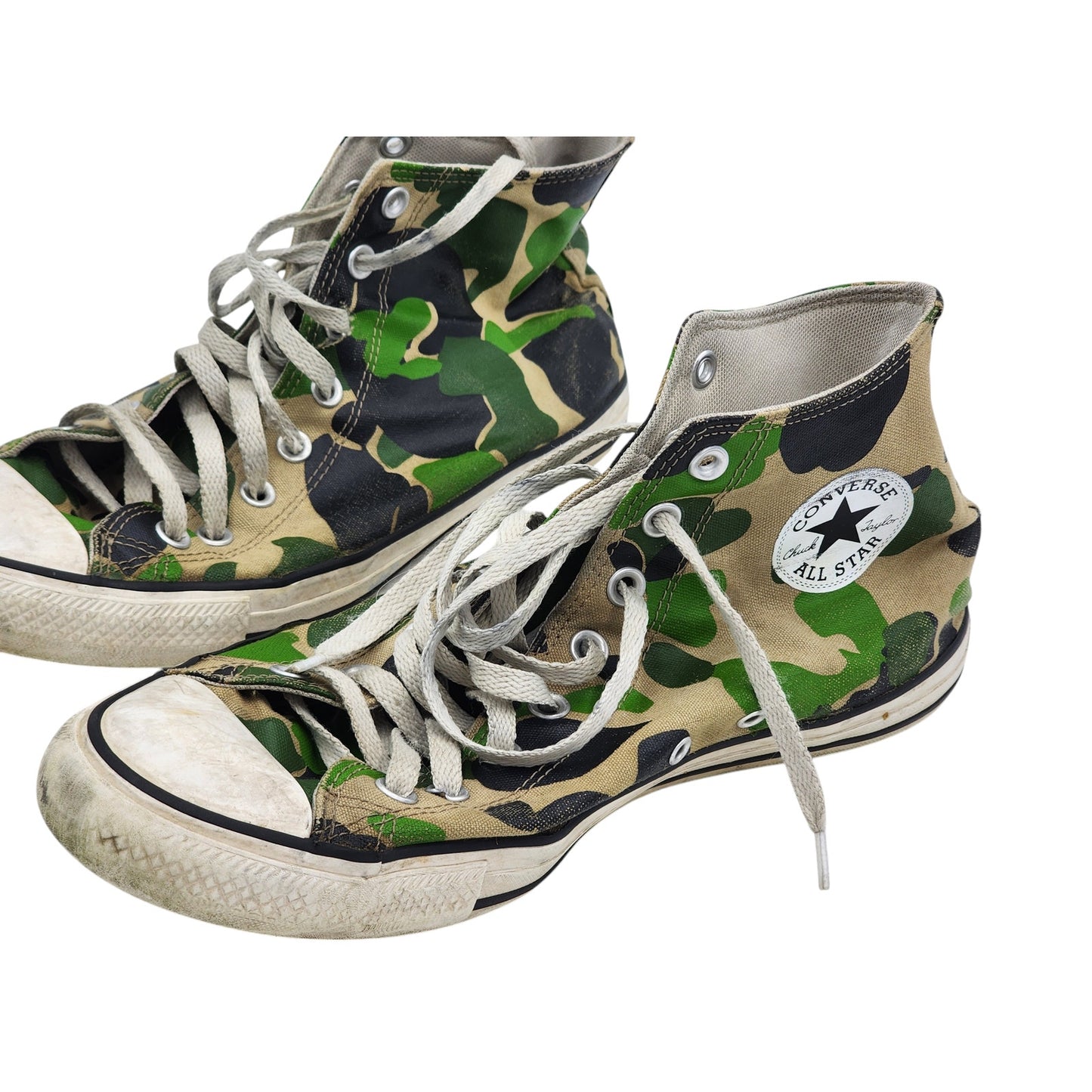 Converse All Star High Tops Camo Unisex Shoes Mens 10 Womens 12 Retro Streetwear