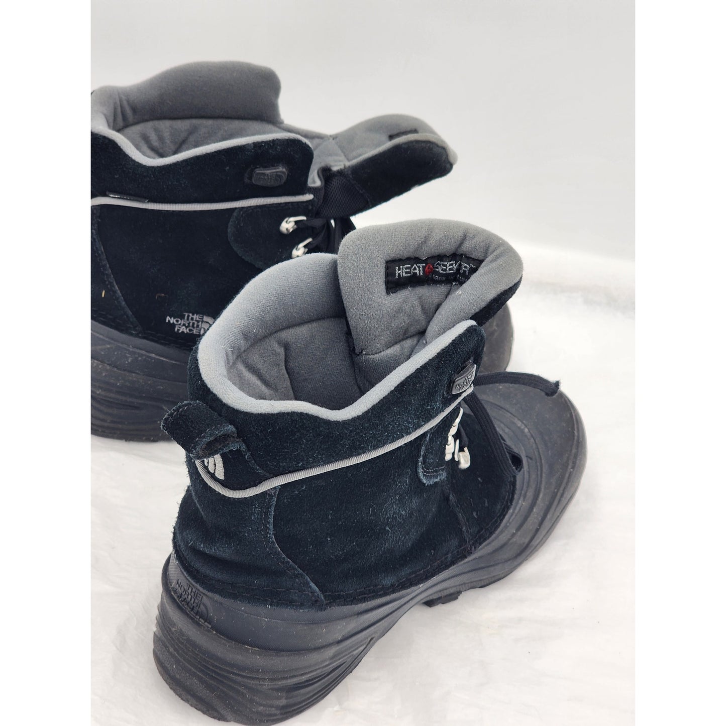 North Face Boots Heat Seeker Womens Size 7 Black 200g Insulation Waterproof Hike