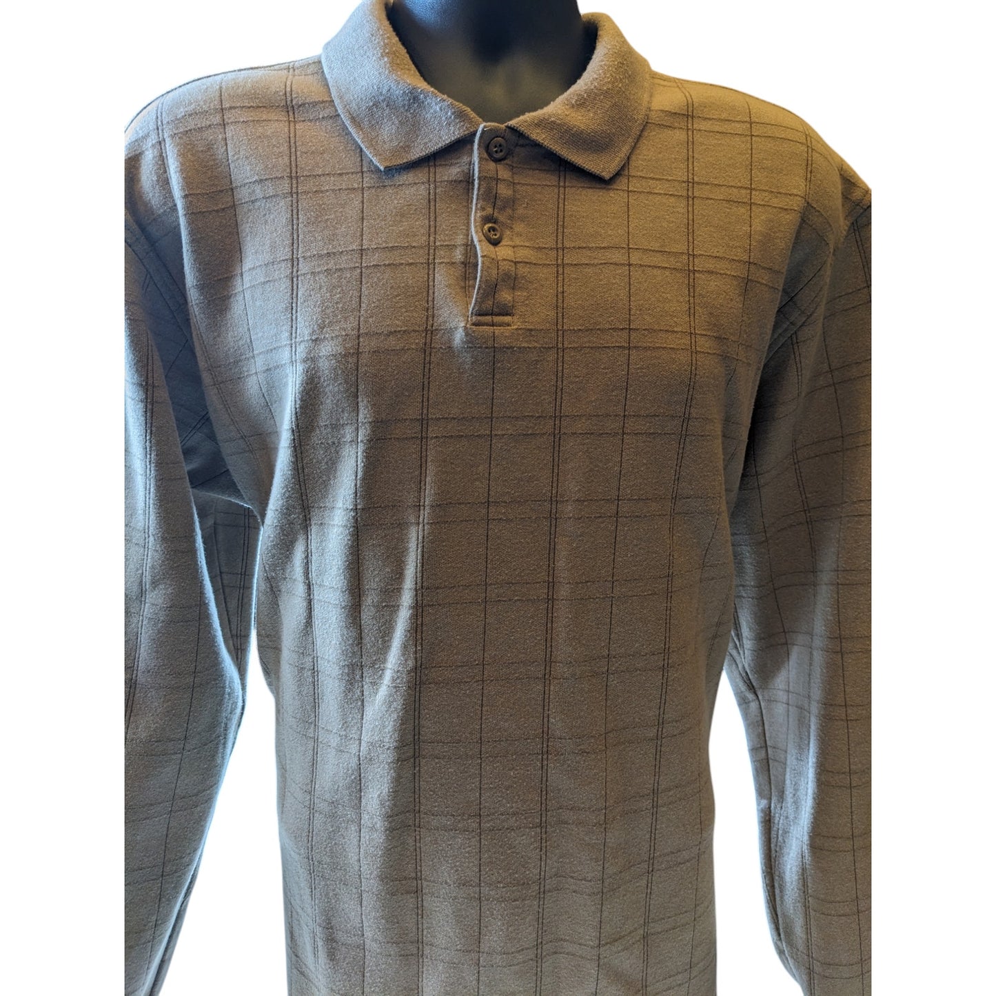 Arrow USA 1851 Mens XXL Long Sleeve Polo Shirt Plaid Layering Preppy Retro Style