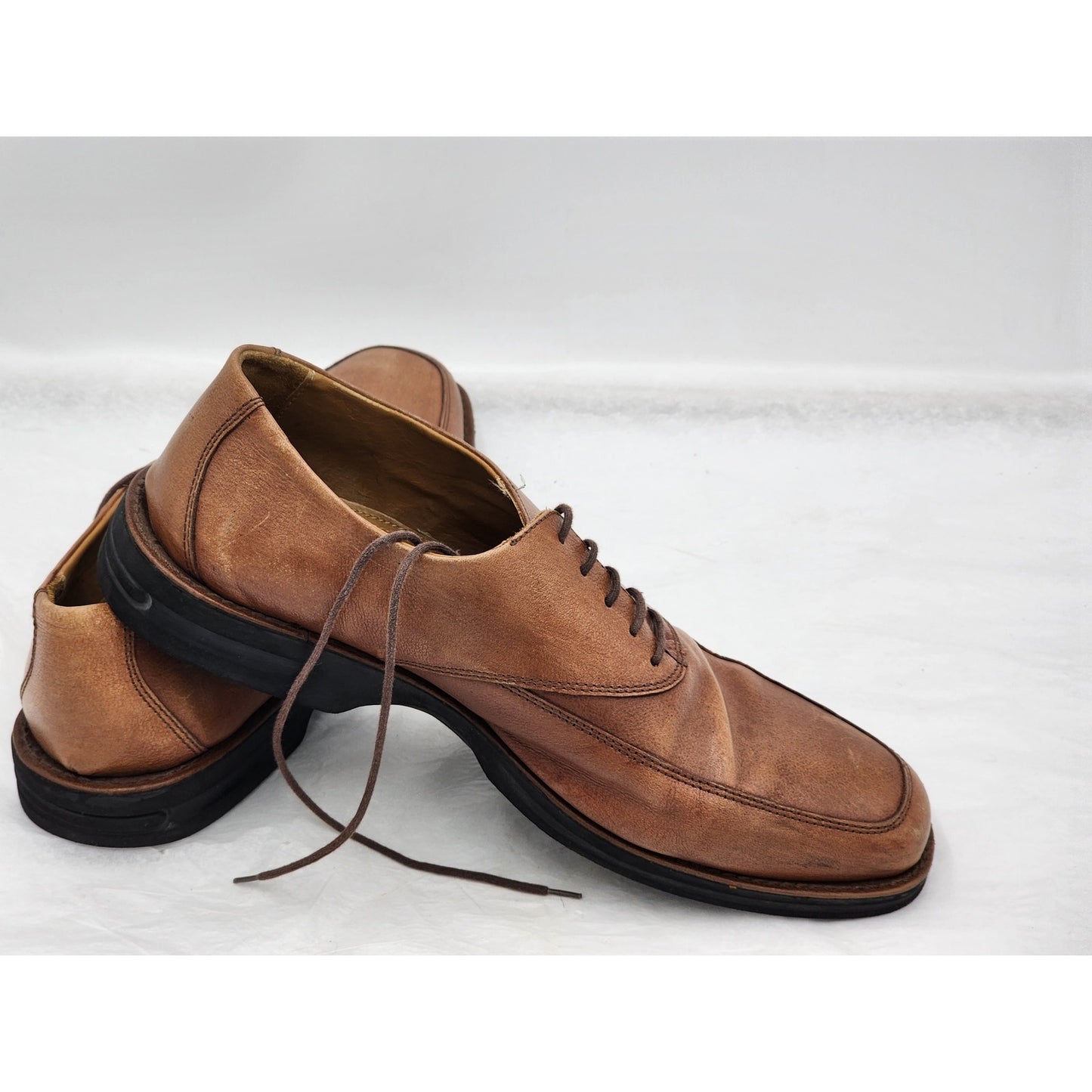 Stafford Oxford Dress Shoes Mens Size 10M Bella Brown Leather Made in Brazil