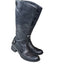 Born Boots Womens 7 Black Leather Tall Knee High Moto Riding Equestrian C07203