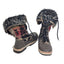 Aztec Print Snow Boots Warm Faux Fur Women Size 6/7 Boho Cozy Winter W22750