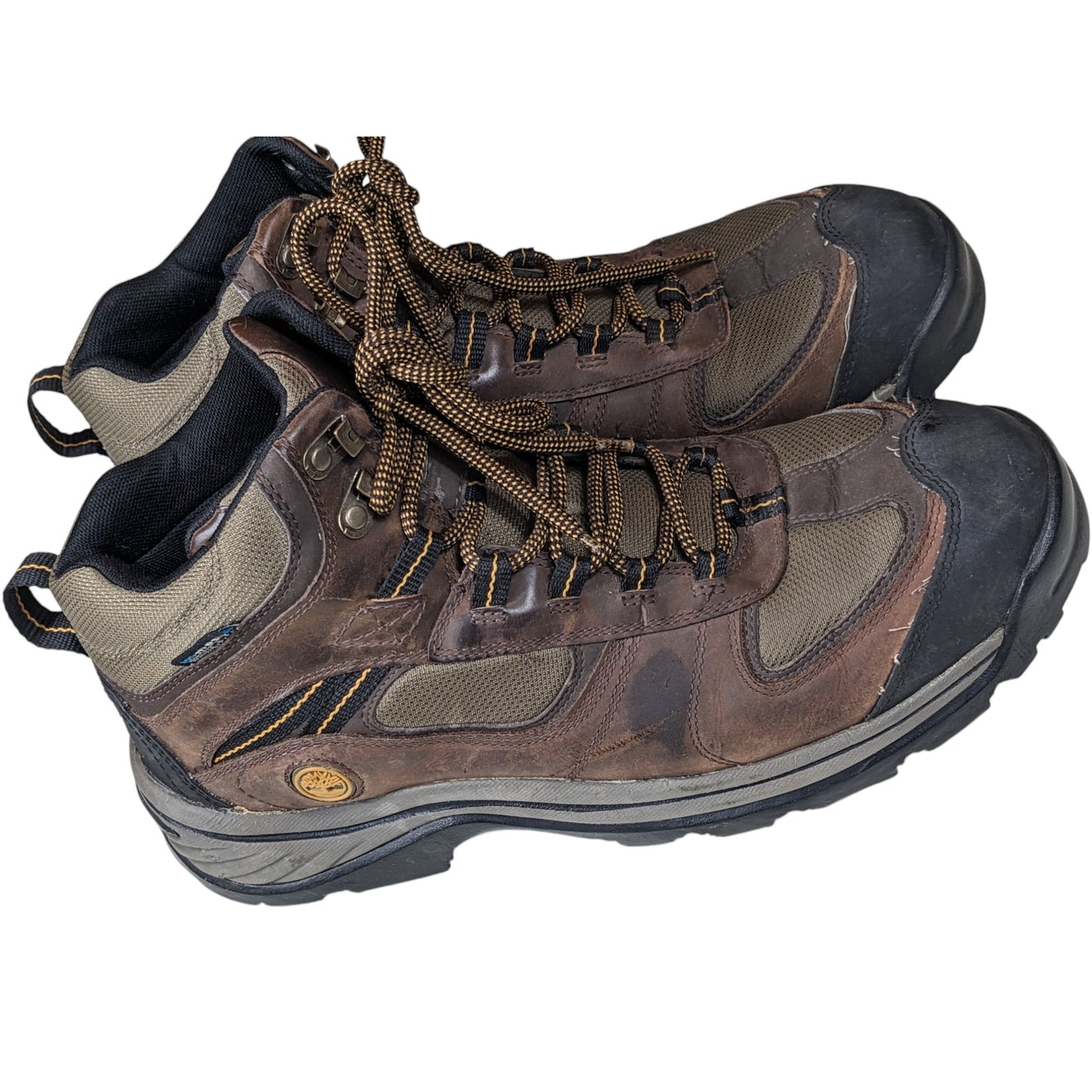 Timberland Boots Mens Size 13 Leather Hiking Brown Waterproof Outdoor Trekking