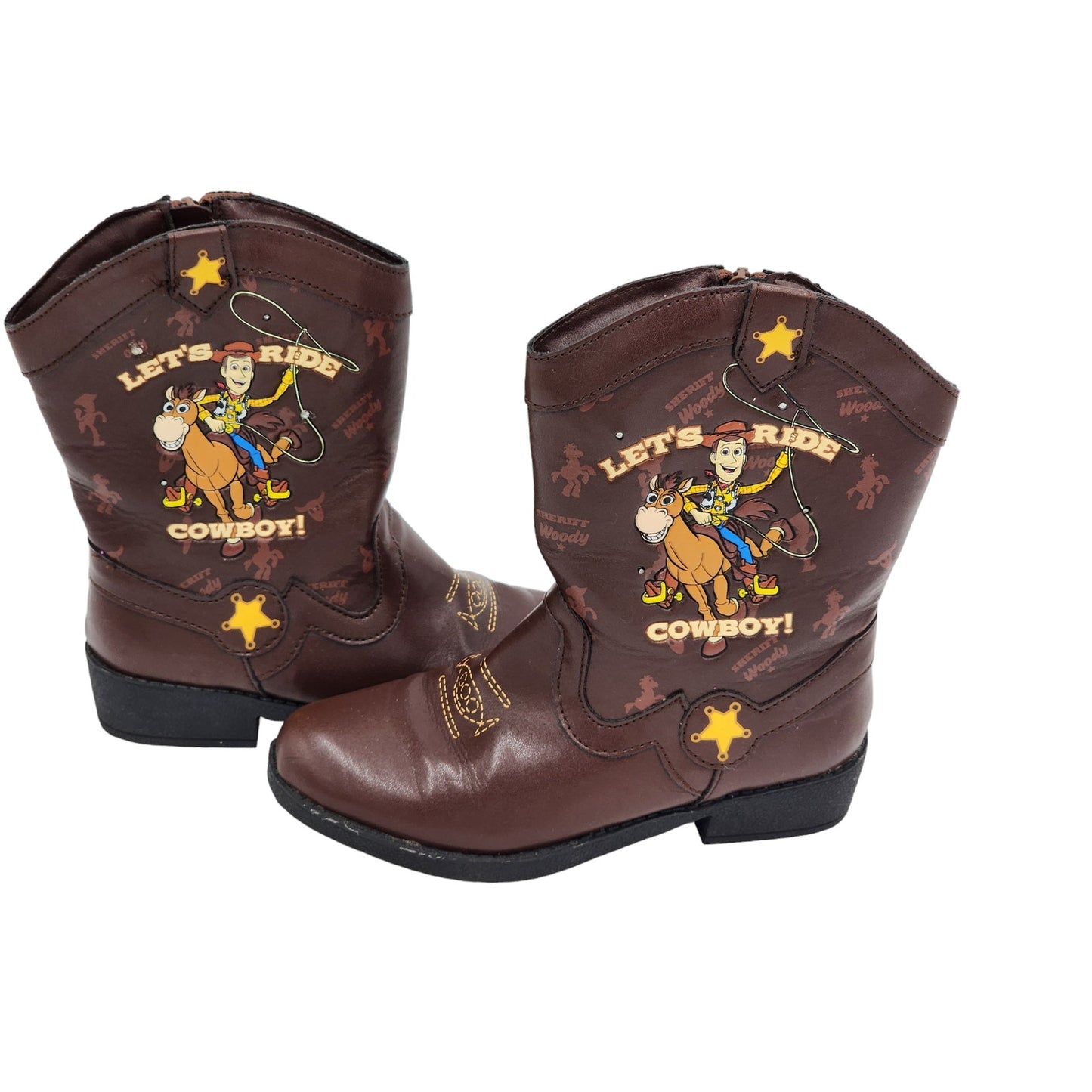 Toy Story Sheriff Woody Cowboy Boots Children Kids 12 Lets Rise Bullseye Western