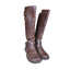 Born Boots Women 6.5 Brown Leather Tall Riding Buckle Strap Knee High Equestrian