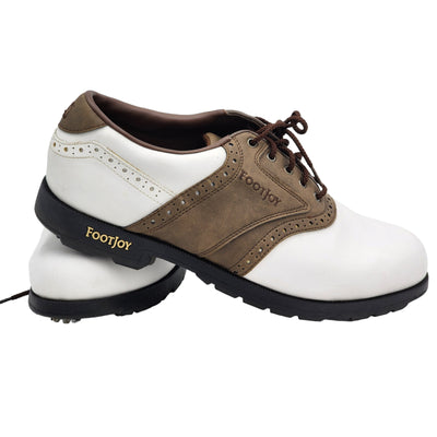 FootJoy Golf Shoes GreenJoys Mens Size 12M Saddle Oxford Cleats Lace Up 45542
