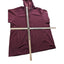 Duluth Trading Fleece Hooded Jacket Womens Size 3X Burgundy Lightweight Full Zip