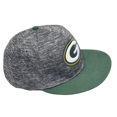 New Era 9Fifty NFL Green Bay Packers Adjustable Snapback Hat Gray Green Logo