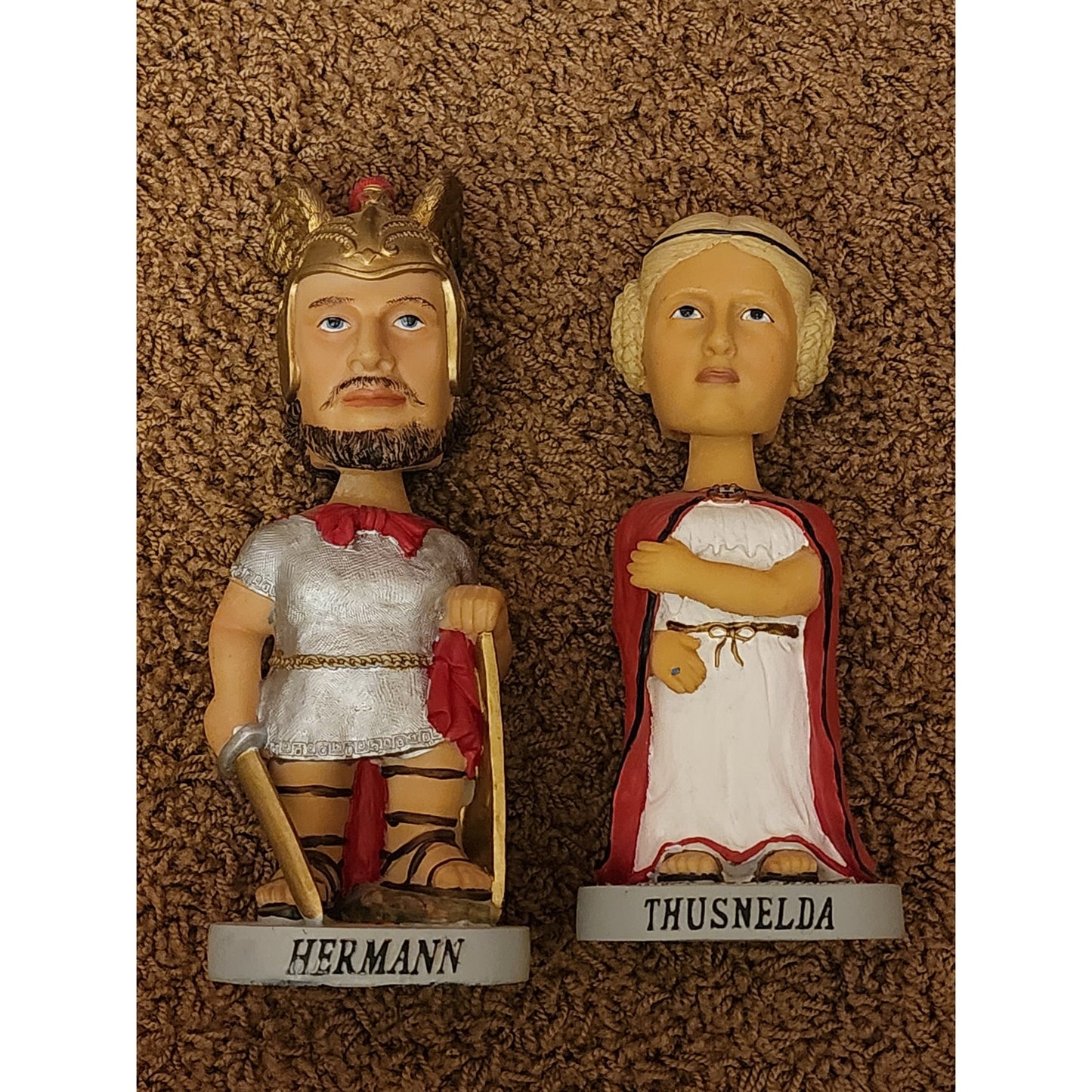 Bobblehead Hermann Thusnelda Germanic Ancient Roman History Arminius Germania 8"