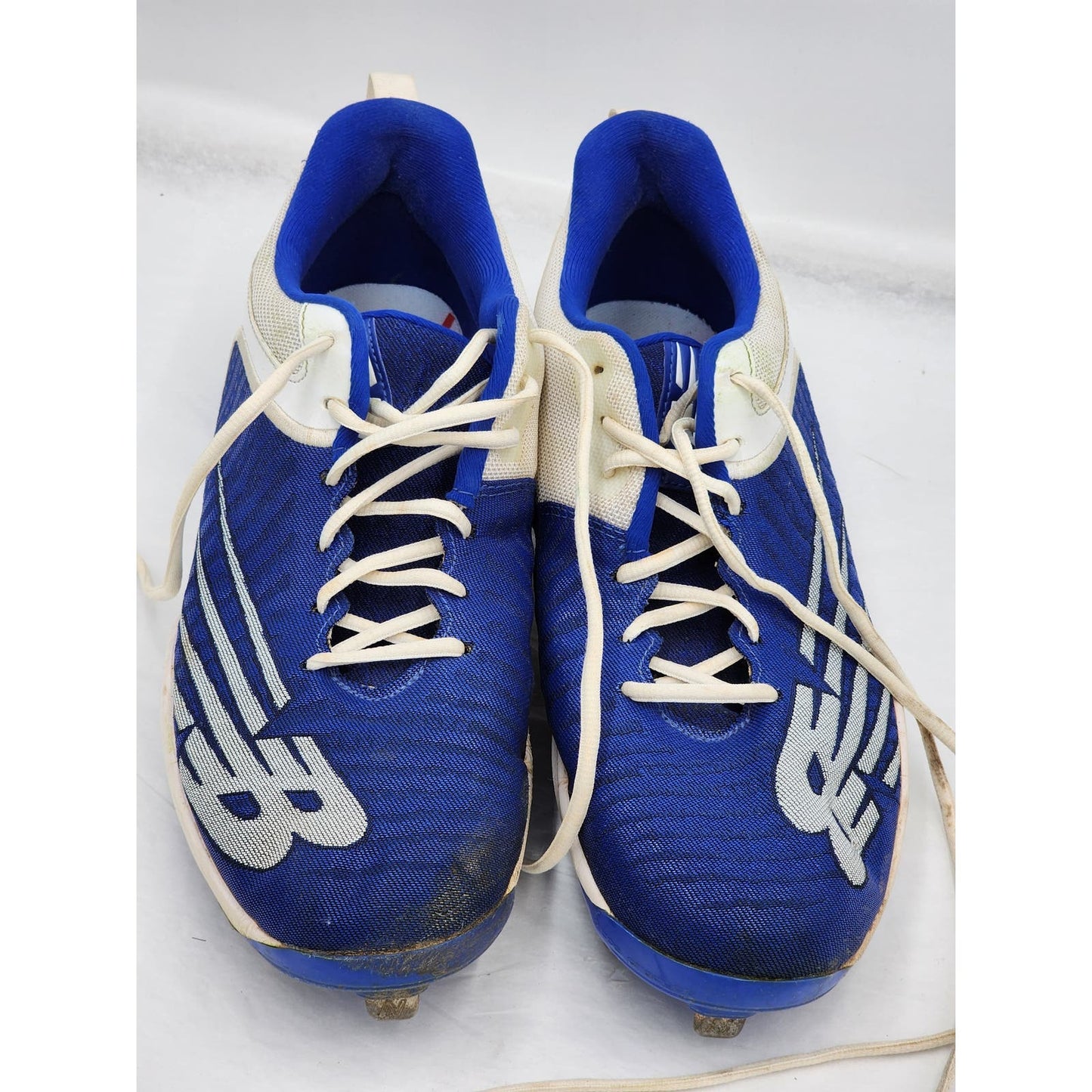 New Balance Cleats Mens Size 12 Athletic Sportswear Soccer Lace Up Blue White