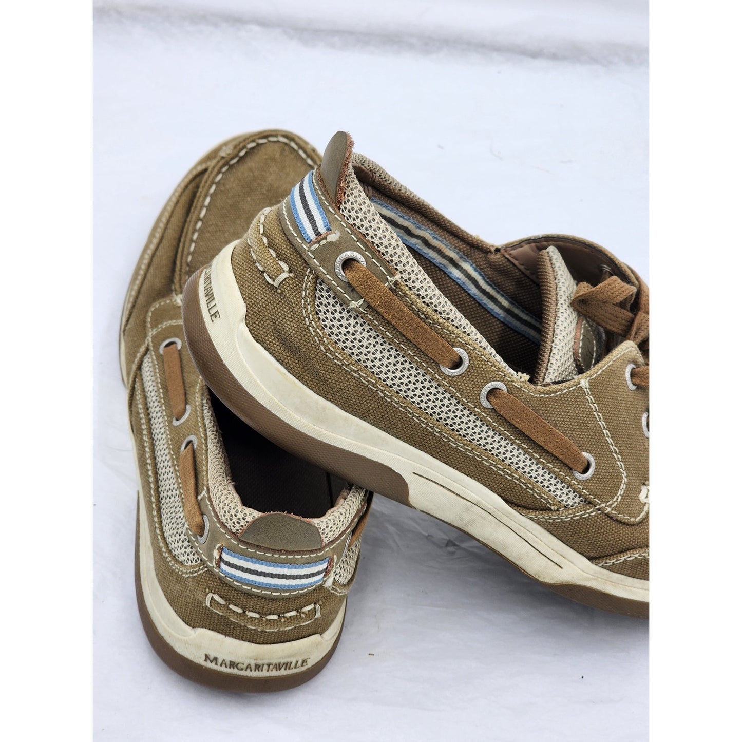 Margaritaville Boat Shoes Mens 11 Harpoon Lace Up Casual Summer Comfort MG1670B