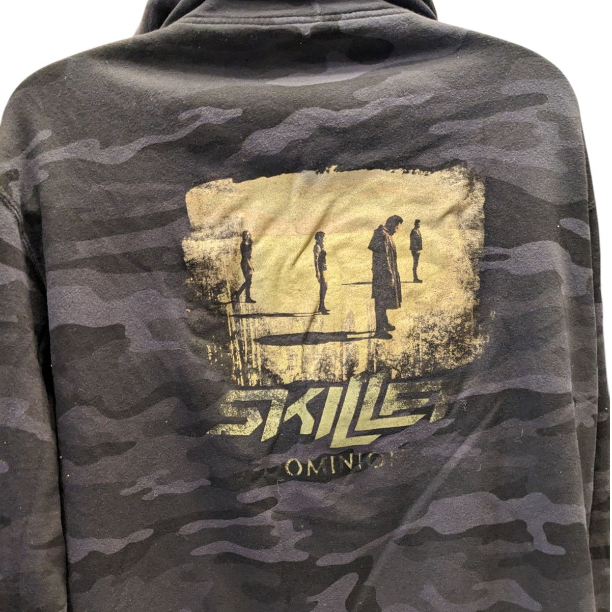 Skillet Band Hoodie Mens 3XL Zip Up Camo Pullover Christian Rock Metal Omni