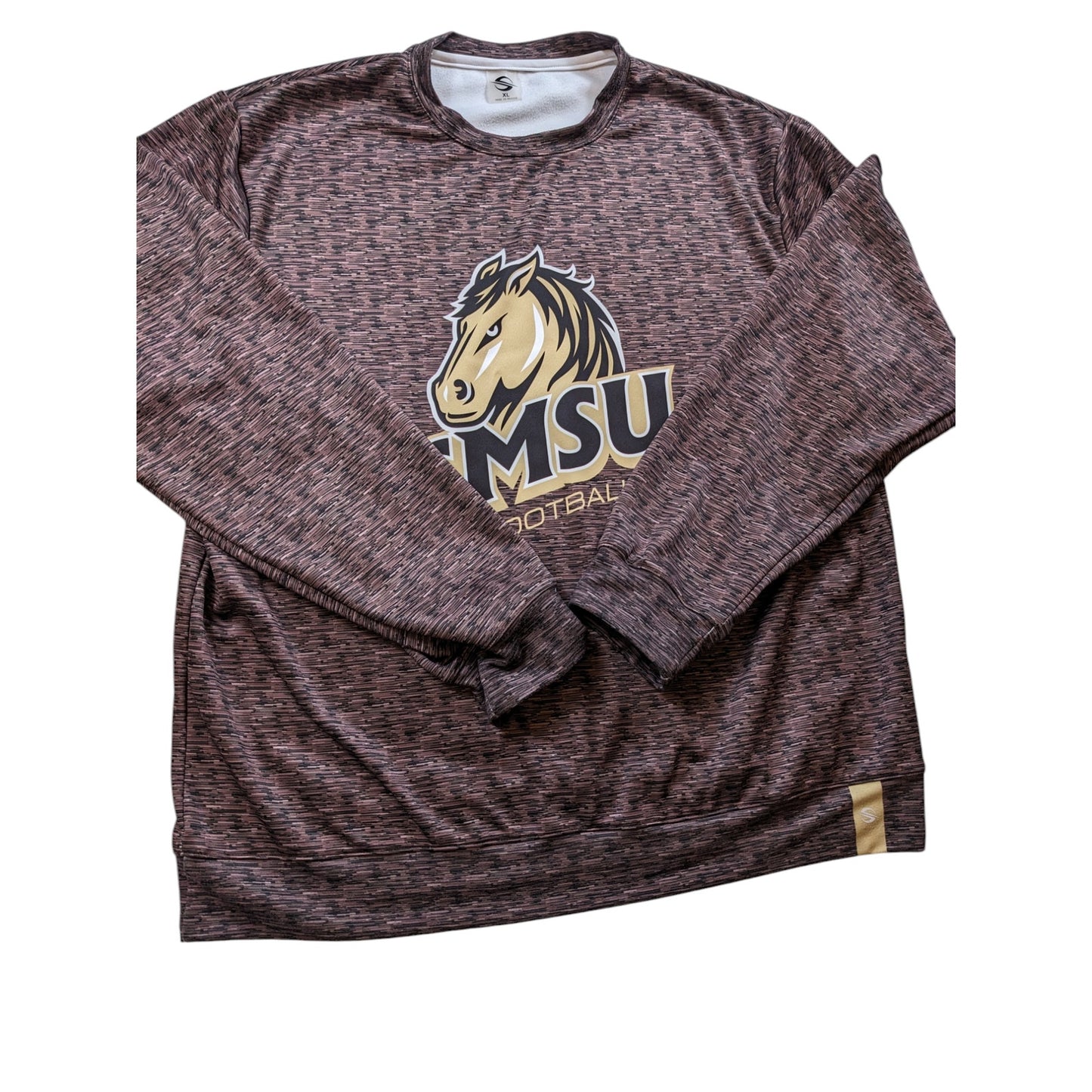 SMSU Southwest Minnesota Mustangs Football Crewneck Pullover Sweatshirt Mens XL