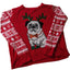 Absolutely Famous Ugly Christmas Sweater Womens XL Festive Pug Snowflake Holiday