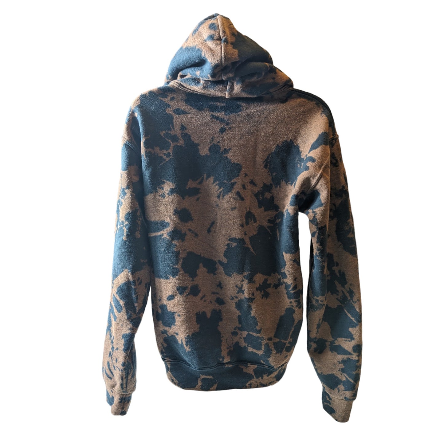 Bowery Supply Hoodie Men Small Tie Dye Style Skeleton Peace Pullover Sweatshirt