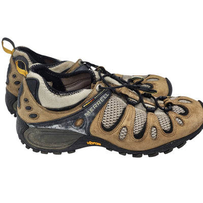 Merrell Shoes Men 8.5 Women 10.5 Chameleon Trail Brown Vibram Lightweight Hiking