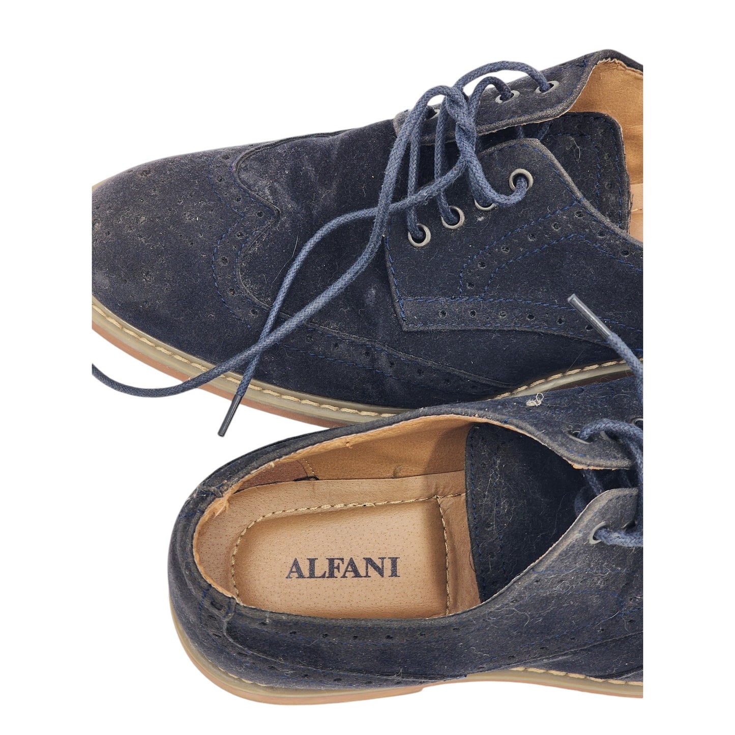 Alfani Shoes Owen Oxford Men 9M Classic LaceUp Textile Preppy Y2K Bison WPL 8046