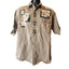 LAL Shirt Men Large Button Cabin Lodge Moose Wildlife Hunter Outdoorsman Western