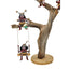 Large Kachina Tree Hopi A. Francis Native American Mudhead Clowns Owl Signed 20"