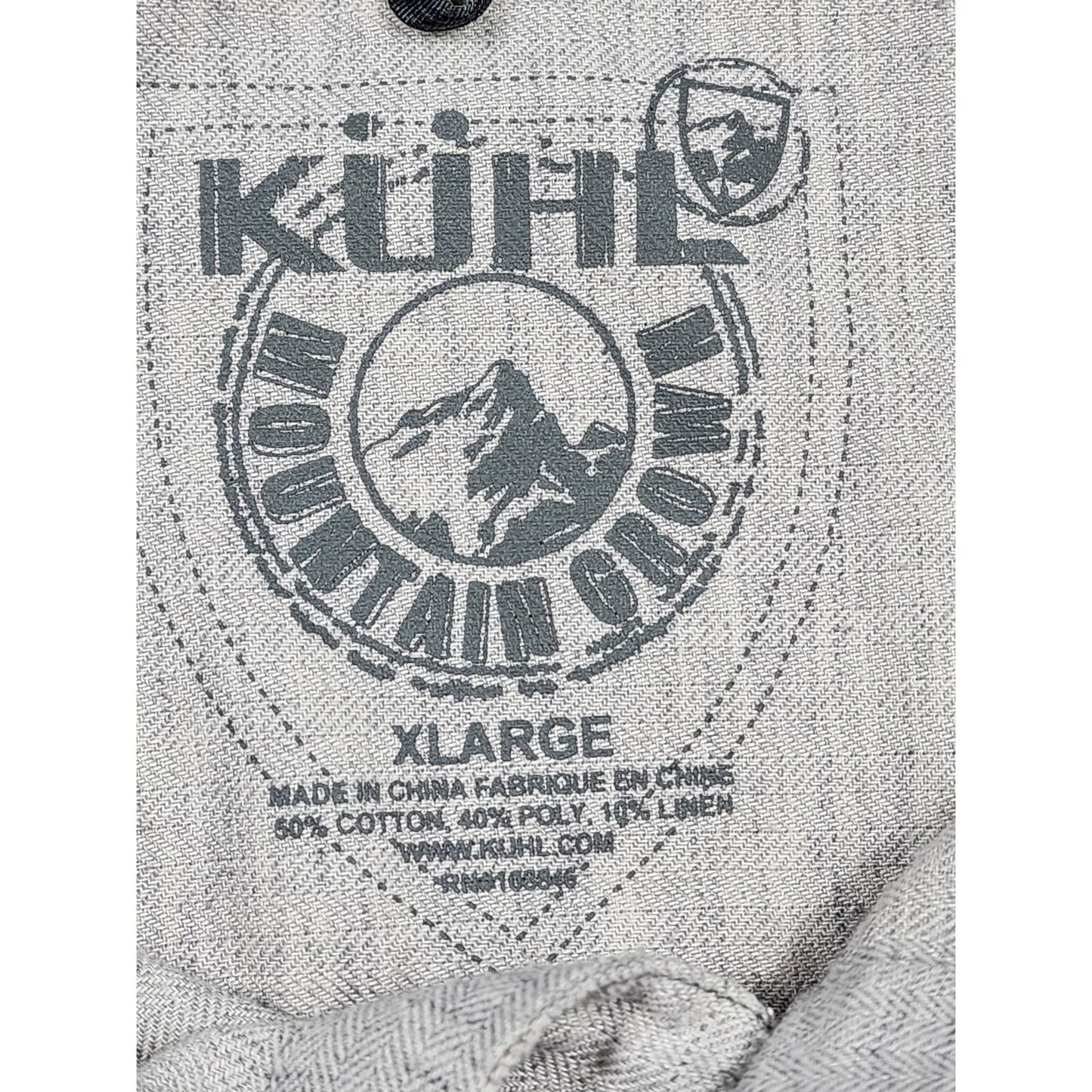 Kuhl Born in the Mountains Shirt Mens XL Long Sleeve Button Down Front Pockets
