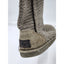 UGG Boots Womens Size 7 Classic Cardy Winter Knit Gray Mid Calf To Tall 1016555