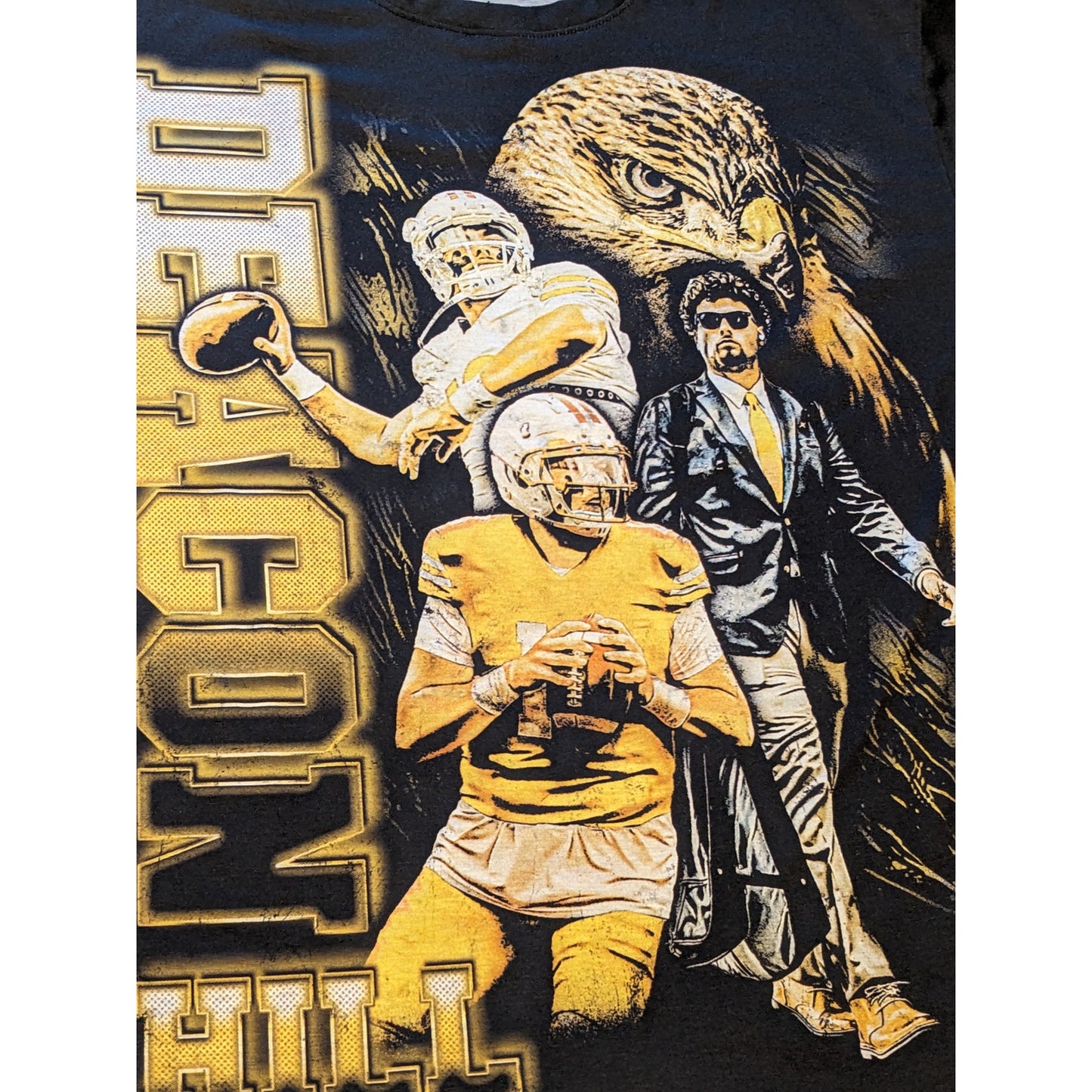 Deacon Hill Sports Graphic Tee Mens Size 2XL Football Quarterback Iowa Hawkeyes