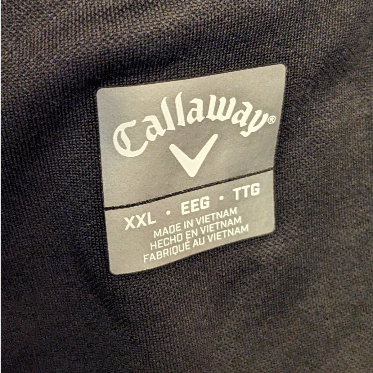 Callaway Mens XXL Black Quarter Zip Golf Pullover Jacket w/ Side & Chest Pockets