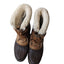 Sorel Snow Boots Womens Size 8 Leather Winter Warm Canada Sherpa Wool