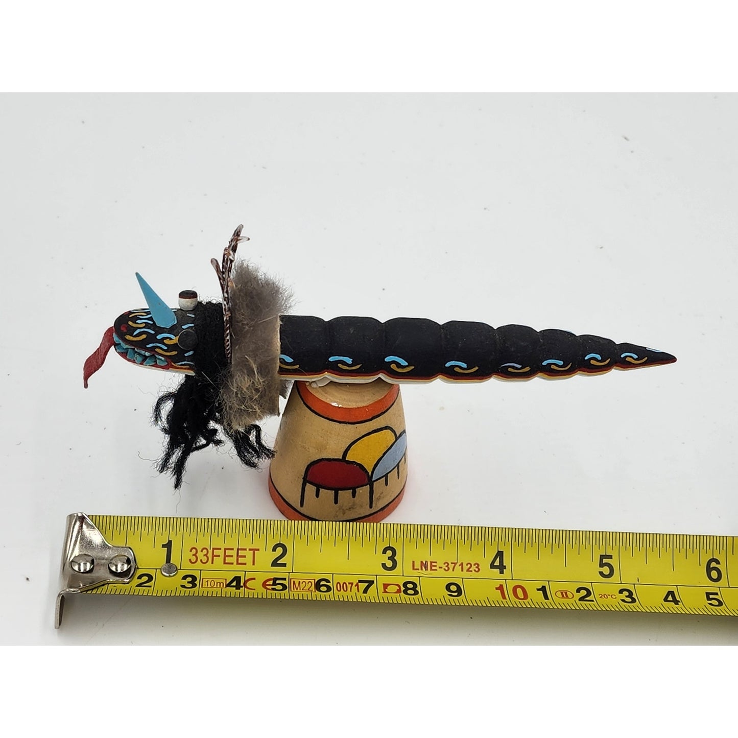 Native American Zuni Kolowisi Water Serpent Signed Lebert Kaskalla Hand Carved