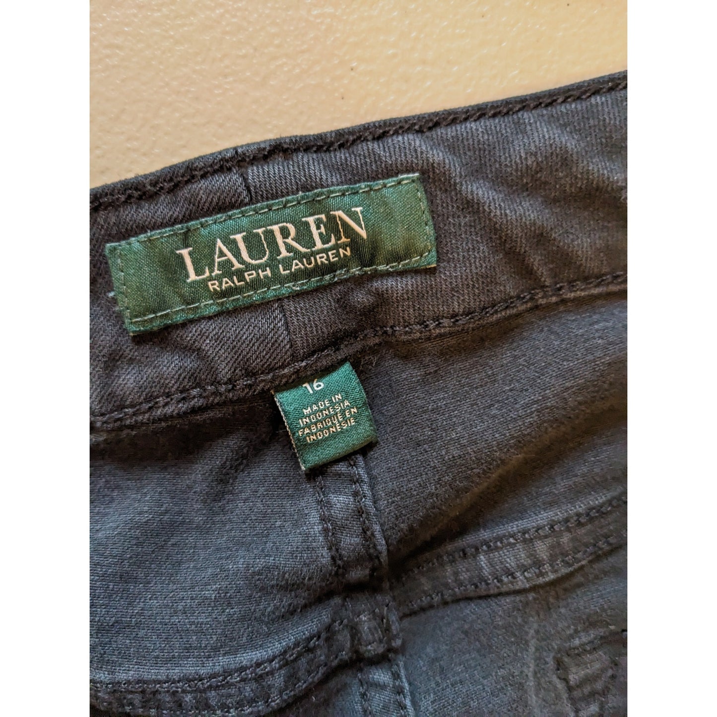 Lauren Ralph Lauren Jeans Womens Size 16 Blue Denim Pants Classic Fit Stretch