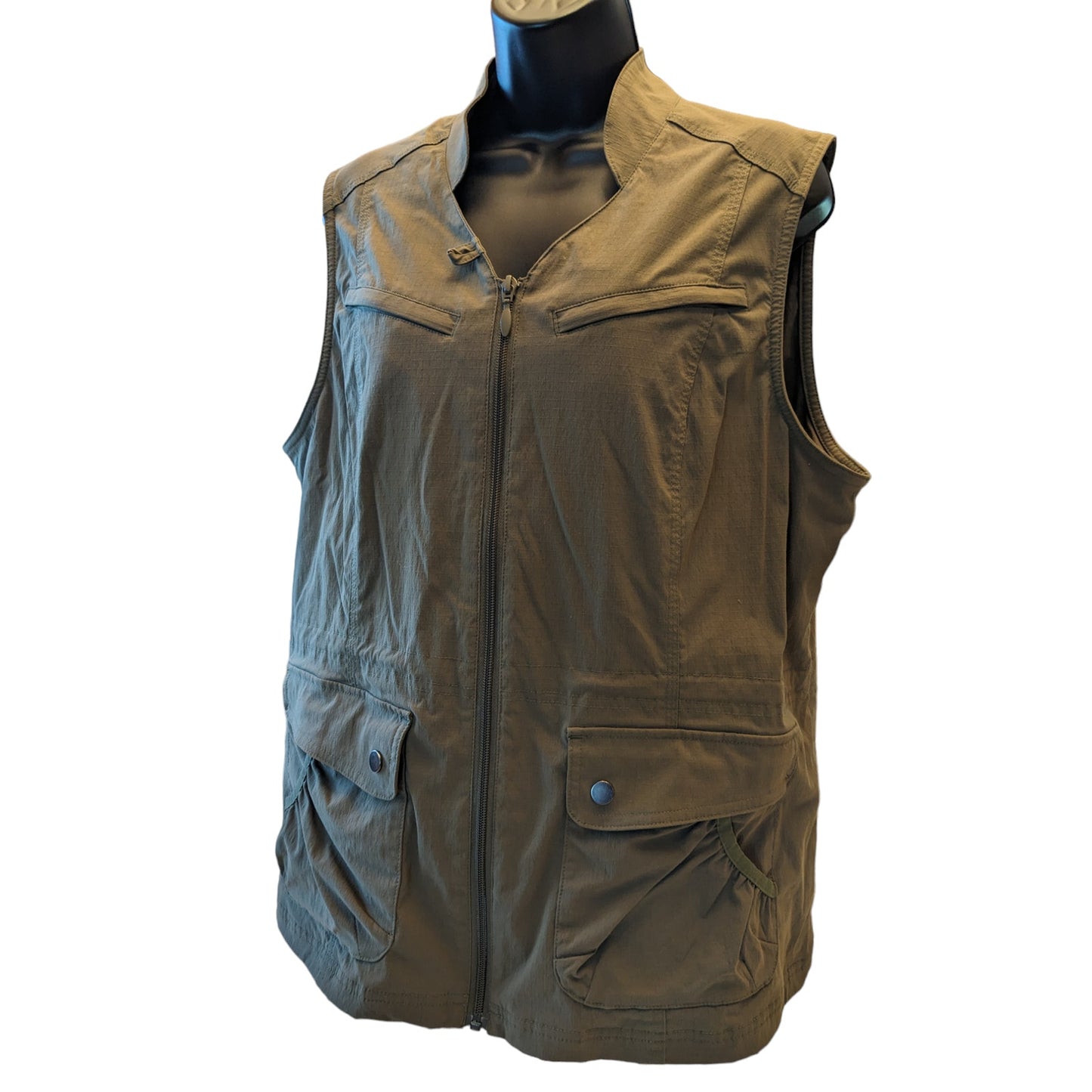 Duluth Trading Vest Mens Large Utility Sleeveless Work Outdoors Fishing Pockets