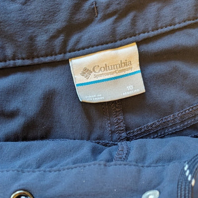 Columbia Cargo Pants Womens Size 10 Hiking Multi Pockets Lightweight Adventure