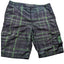 No Fear Cargo Board Shorts Mens 38 Plaid Pockets Skateboarding Skater Streetwear