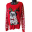 Absolutely Famous Ugly Christmas Sweater Womens XL Festive Pug Snowflake Holiday