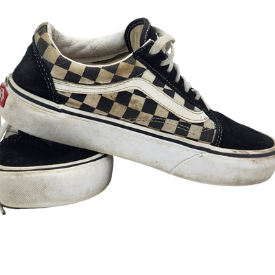 VANS Off the Wall Shoes Checkerboard Womens 7.5 Mens 6 Skater Low Top Sneakers