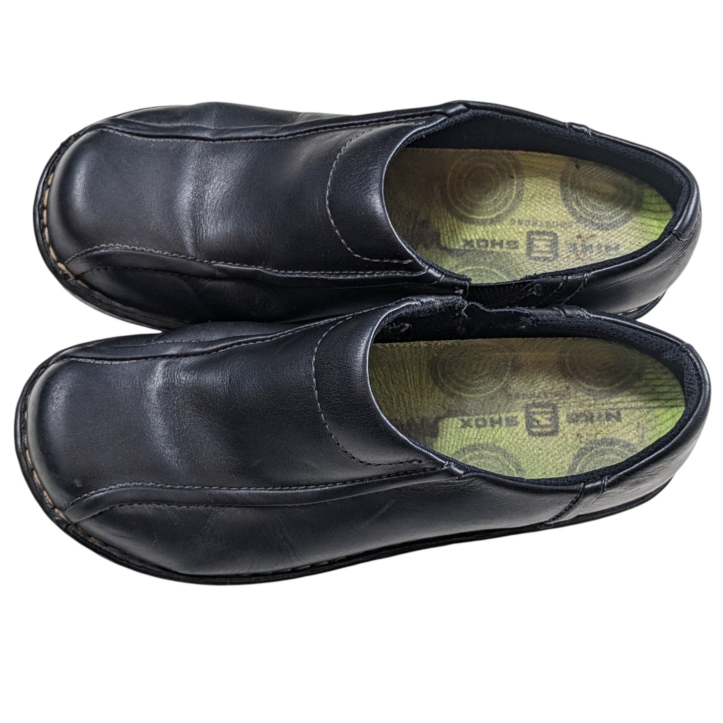 Eastland Shoes Womens 8M Leather Slip On Loafers Black Casual Comfort 3019-01