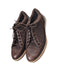 Hush Puppies Shoes Mens 9.5 Lace Up Brown Leather Comfort Sneakers Streetwear