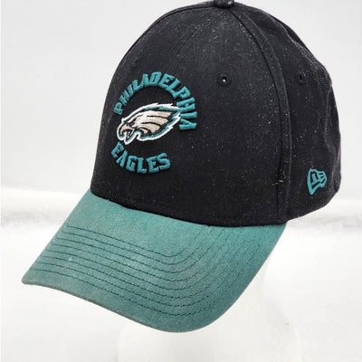 Philadelphia Eagles Hat New Era NFL 39thirty Baseball Cap Black Teal Size Large