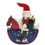 Nutcracker Santa on Rocking Horse Riding Gifts Paint Christmas Holiday Decor 19"