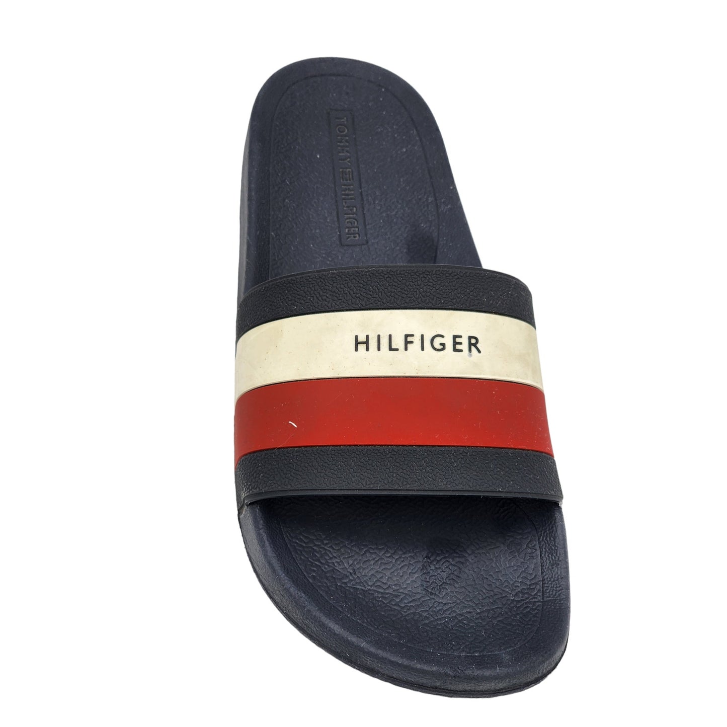 Tommy Hilfiger Slide Sandals Mens 8.5 Womens 10 Slip On Summer Preppy 90s Vibe