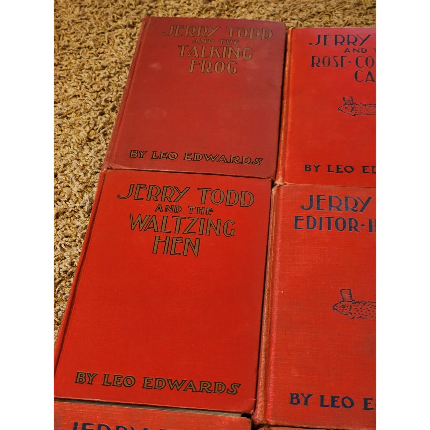 Leo Edwards Book Lot 9 Jerry Tod Vintage Childrens Books Mystery Humor 1923-1938