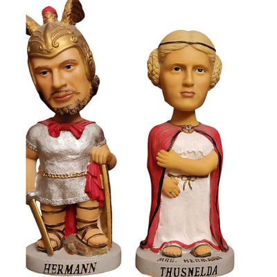 Bobblehead Hermann Thusnelda Germanic Ancient Roman History Arminius Germania 8"