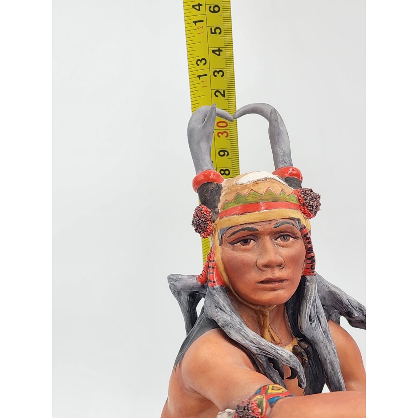 Cybis Apache Chato Helen Granger Young Native American Style Porcelain Vintage