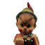 Vintage Disney Anri Pinocchio Figurine Carved Italy Wood To School Miniature 2"