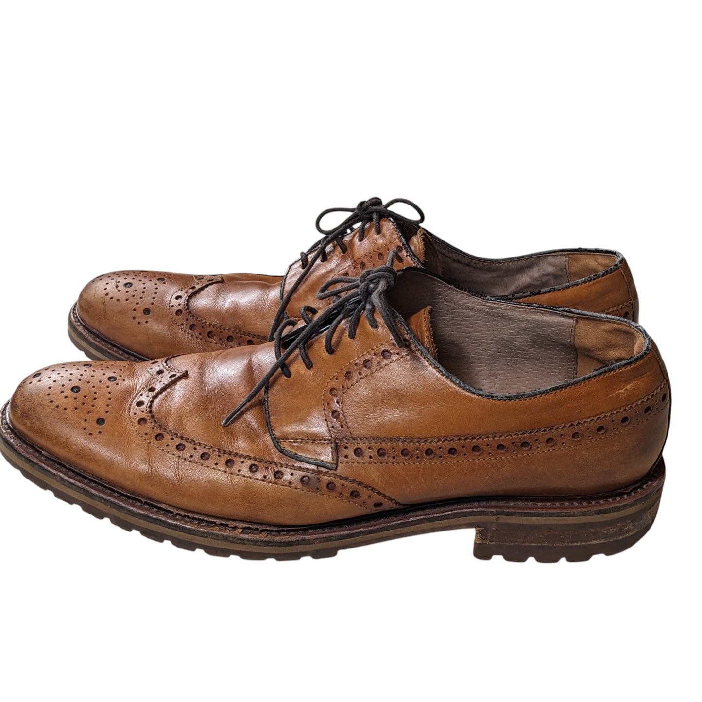 Banana Republic Shoes Mens 13M Leather Brogue Wingtip Boots Oxford Dress Casual