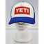 Yeti Hat Snapback Trucker Cap Mesh Two Tone Color Blue Brim Built Wild Netplus