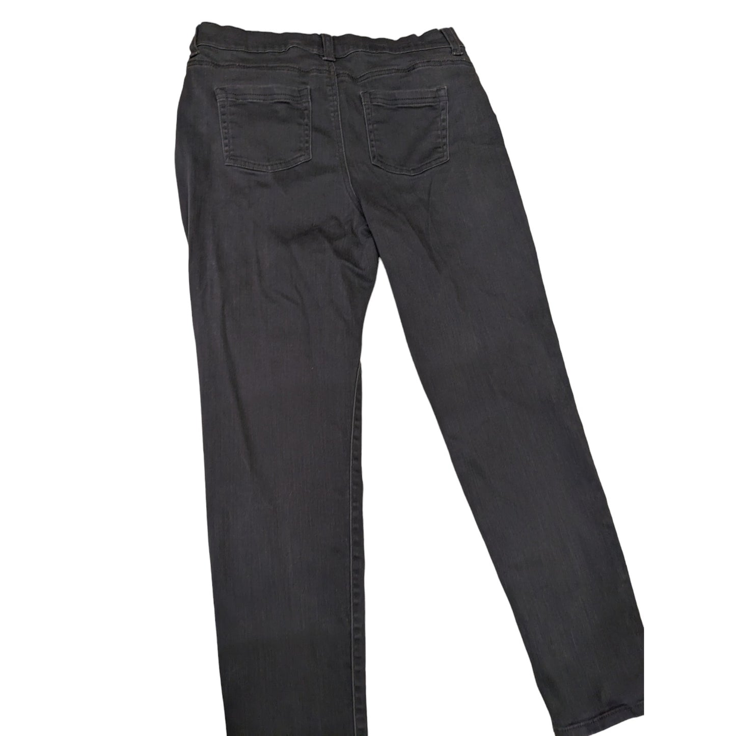 Diane Gilman Jeans Womens Size 12 Pants Black Denim Stretch Mid Rise