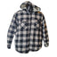 Boston Traders Flannel Jacket Shirt Womens XXL Sherpa Lined Hooded Plaid Shacket