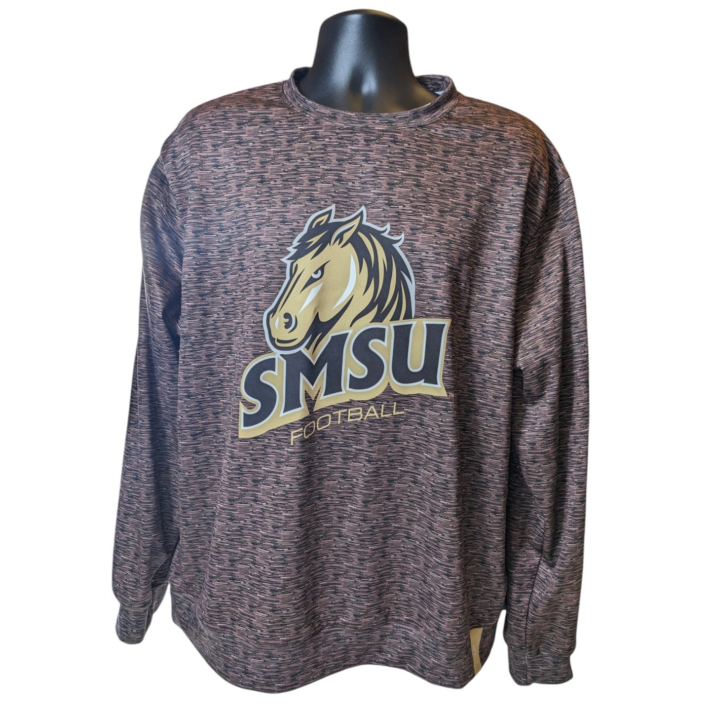 SMSU Southwest Minnesota Mustangs Football Crewneck Pullover Sweatshirt Mens XL