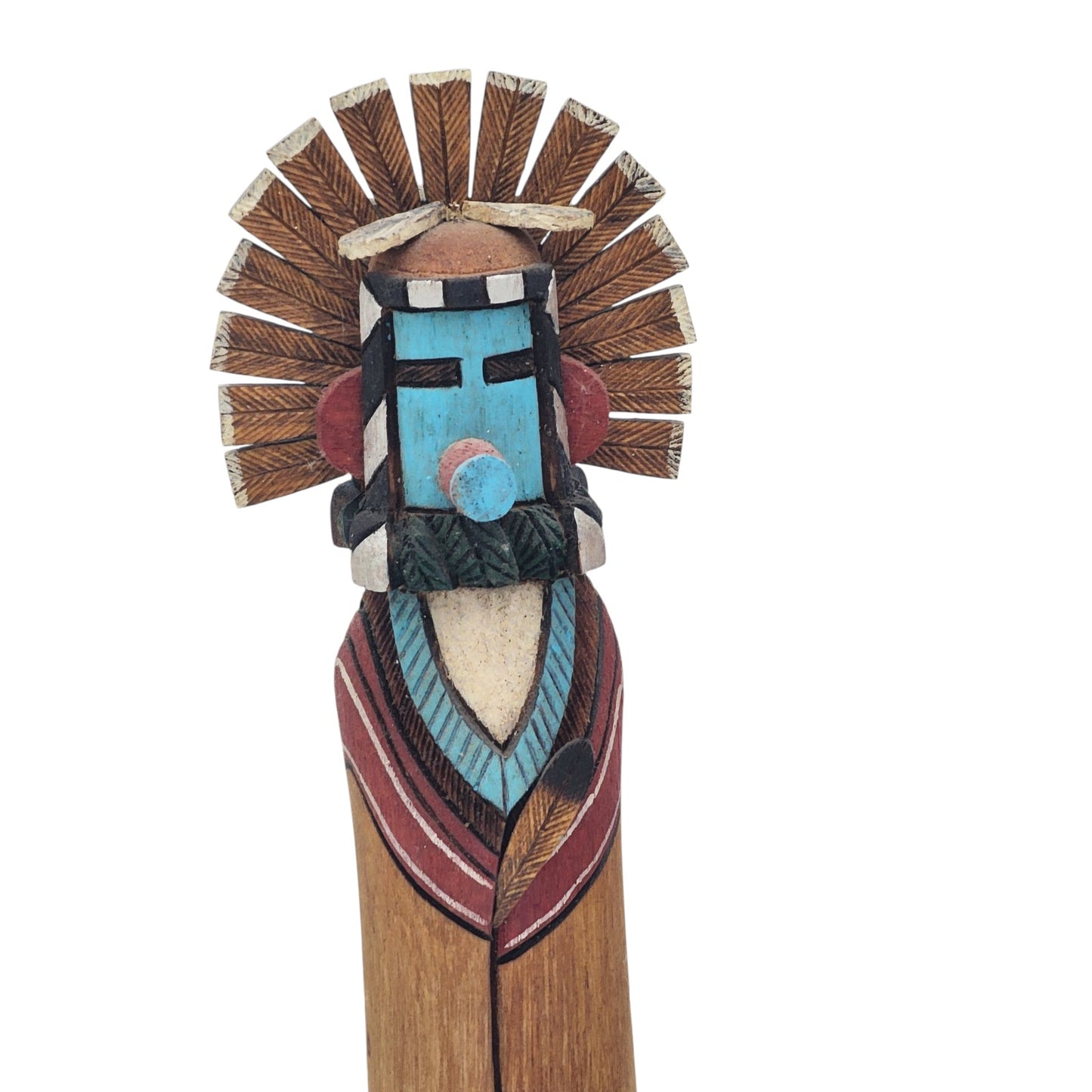 Native American Kachina 3 Figures J. Nequatewa Zuni Hopi Corn Dancer Maiden Ogre